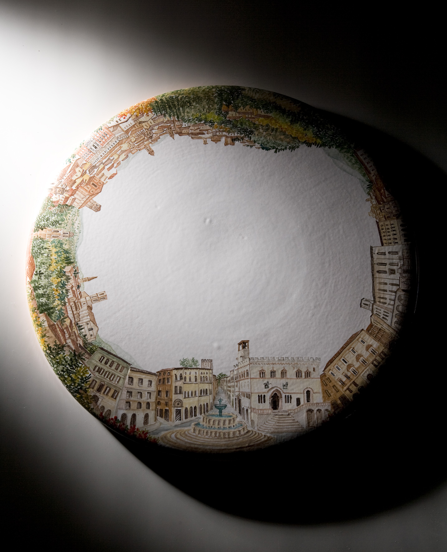 Scolaposate in ceramica Campi astratto - Materia Ceramica Perugia